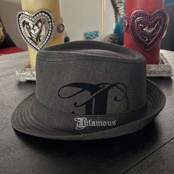 Infamous Other - Infamous LA Mens Fedora Tweed w/ Plaid NWOT L- XL